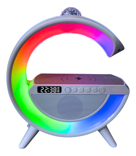 Luminária Rgb Carregador G Speaker Caixa De Som Recarregável