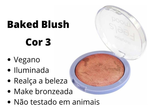 Blush Baked Feels Mood Ruby Rose Hb-6117 Cor 3 14g