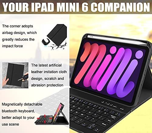 Estuche Teclado Para iPad Mini 6 2021 Magnetico Delgada