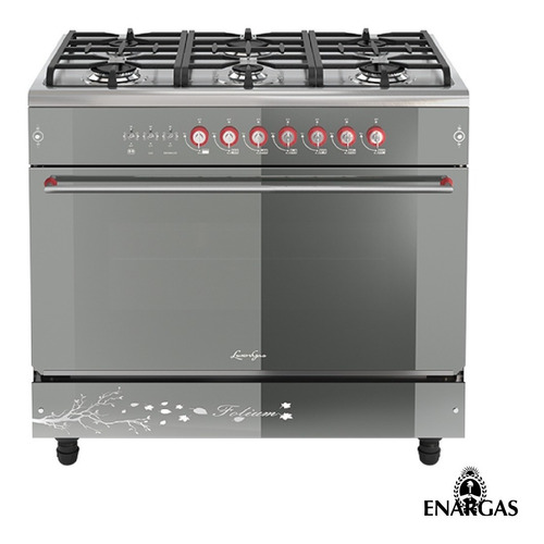 Cocina Folium 900 Vidrio Encendido Electrico Horno Luxor Gas