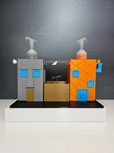 Kit Organizador Cocina Bob Esponja Fondo De Bikini Minecraft