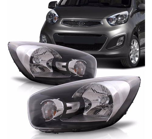 Farol Picanto 2012 2013 2014 Máscara Negra 12 13 14