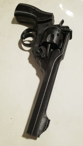 Revolver Webley (indiana Jones) Impreso En 3d