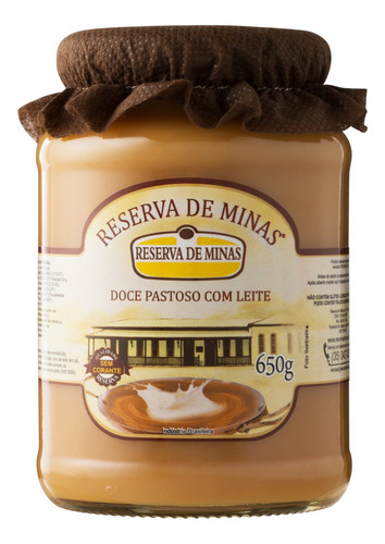 Doce de Leite Pastoso Reserva de Minas Vidro 650g