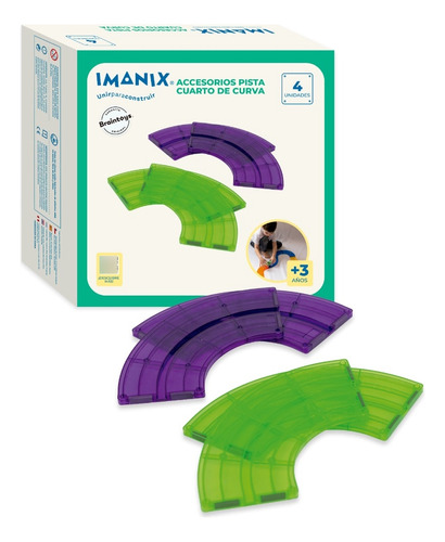 Imanix - Accesorio Pista Curvas 4 Piezas
