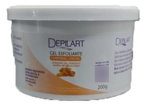 Gel Esfoliante Corporal-facial Damasco 200g - Depilart