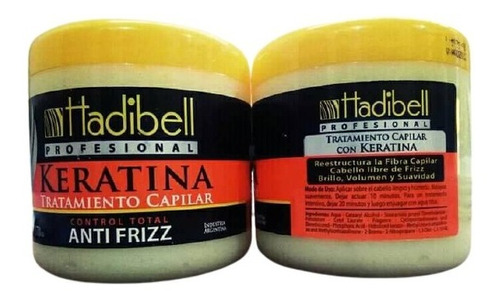 Keratina Hadibell 370gr Control Anti Frizz