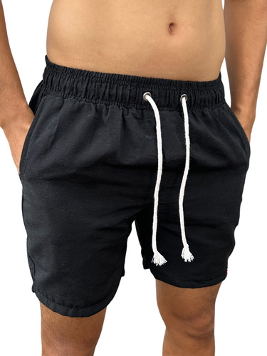 Bermuda Linho Kit 4 Shorts Mauricinho Premium Masculino Slim