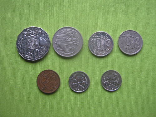 Australia  Lote 7 Monedas  Diferentes 
