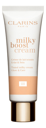 Base de maquiagem Clarins BB Cream Clarins Milky Boost Cream 03 Milky Cashew 45ml tom médio - 45mL 45g