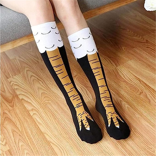 2 Par De Calcetines De Pierna De Pollo, Calcetines Largos