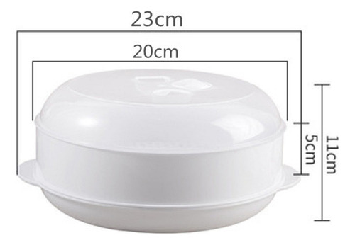 Vaporizador De Microondas Redondo Para Cocinar Un Plato De
