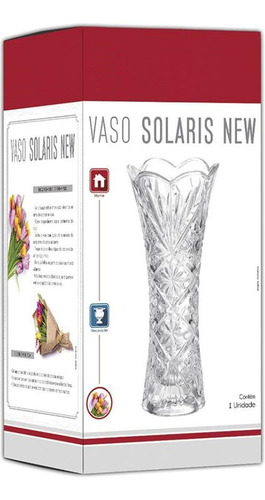 Vasos Decorativos Sala De Vidro 19cm Para Flores E Plantas Cor Branco Lapidado