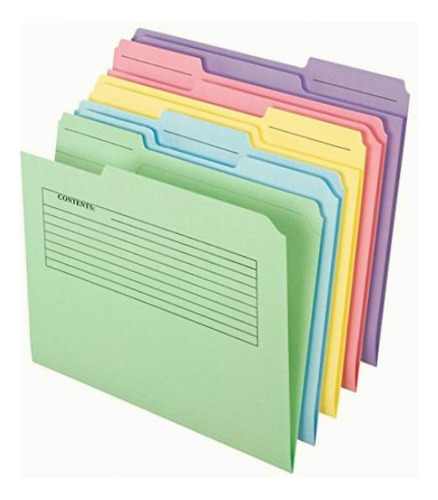 Pastas de arquivos de notas impressas Pendaflex, corte 1/3