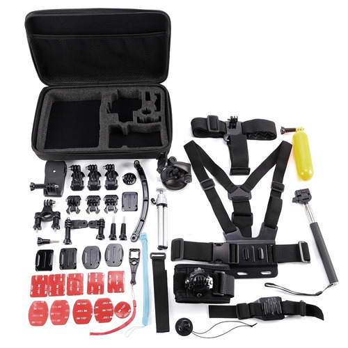 Kit 26 En 1 Gopro 4/ 3 / 2 Accesorios Maletín Completo /e 