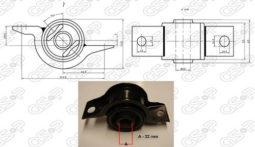 Buje Bastidor Inf (c/abrazadera) Ford Focus 06-06