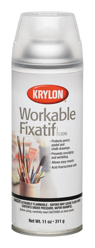 Krylon Workable Fixatif Para Carboncillo, Lapiz, Tiza Pastel