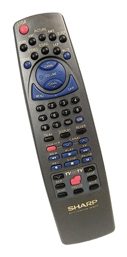 Controle Remoto Tv Sharp C1438/ C2038/ 000160/ 000137/ Etc