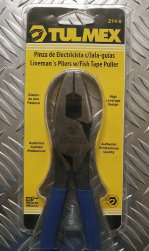 Alicate De Electricidad Alta Palanca De 9 