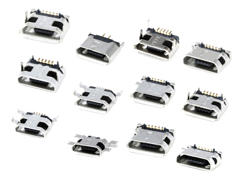 Micro Usb 5 Pin Hembra Jack Puerto 12 Modelos Cada 1pc