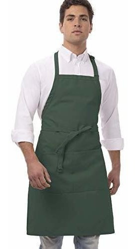 Chef Trabaja Delantal De Carnicero Unisex, Verde Cazador De