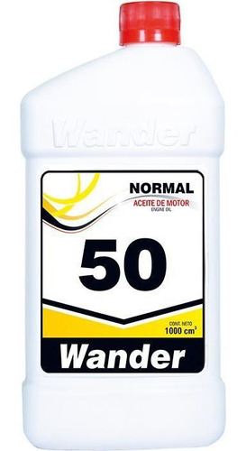 Aceite Lubricante Mineral Normal 50 Wander X 1 Lt