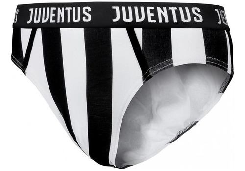 Juventus Hermosos Calzoncillos Slip Hombre Rayado Black & Wh