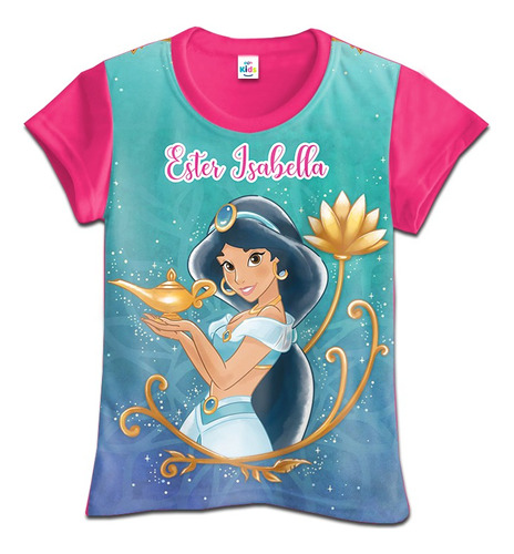 Franela Camisa Niña Princesa Jasmin Jazmin Aladdin 