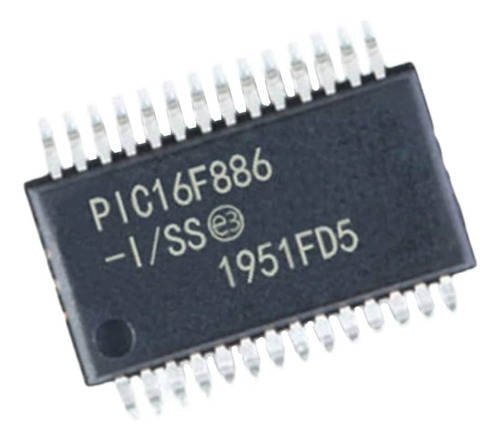 (10x) Circuito Integrado Smd Pic16f886-i/ss Pic16f886 Ssop28