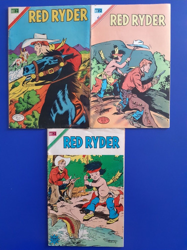 Revistas Comics Red Ryder Coleccion De 3 Año 1974 Ed Novaro