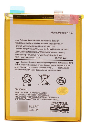 Kit Bat.ria Para Motorola Moto E13 (xt2345) Nh50