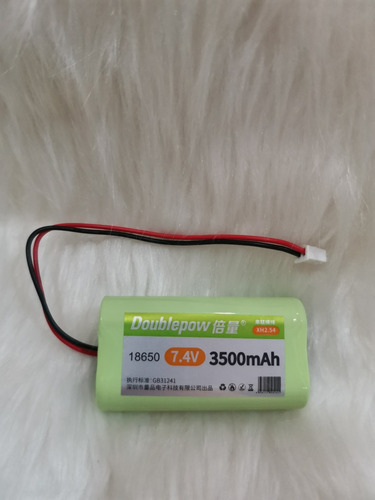 Batería Pila Recargable 18650 Litio 7.4v 3500 Mah Con Cable