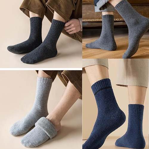 Calcetines Termicos Hombres, 5 Pares Gruesos Calcetines