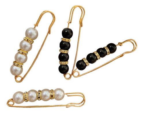 Wa Um Conjunto De 3 Broches De Pérolas Elegantes Para 3