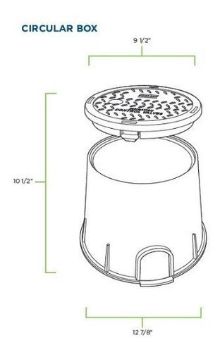 Sistema De Rociadores Orbit 53211, Caja De Válvulas Circular