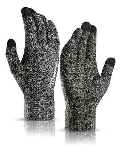 Guantes Trendoux P/ Hombre O Mujer, Talle M, Negro Y Blanco