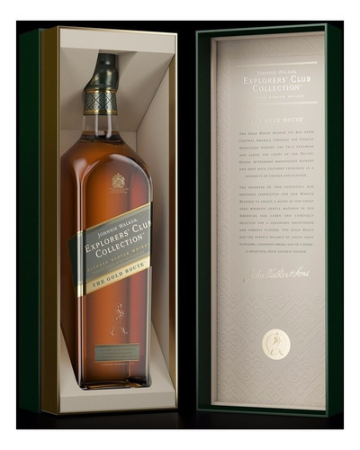 Imagen 2 de 8 de Whisky Johnnie Walker Explorers The Gold Route 1l En Estuche