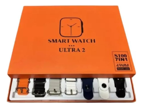 Smartwatch Ultra 9: 7 Pulseiras E Comando De Voz