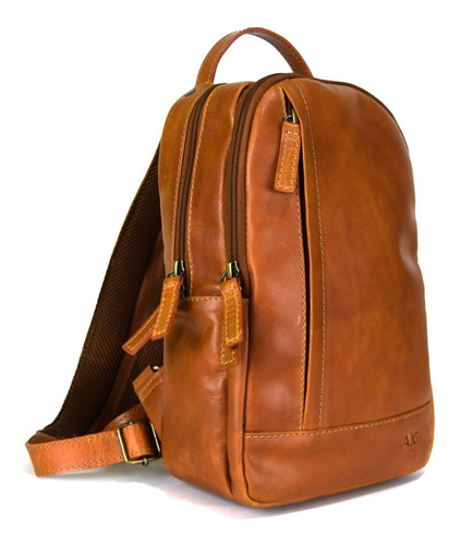 Backpack Crossbody - 100% Piel Miel Ag Leather