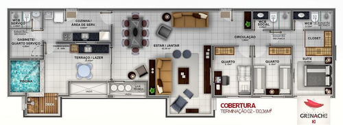 Imagem 13 de 30 de Edifício Grenache Apartamento Cobertura Garden Com 3 Quartos 114 M² - Co0002