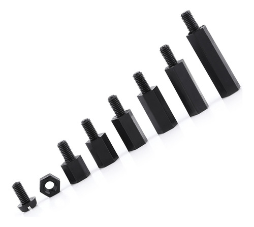 250pcs Nylon M2 Hex Column Surtido Kit Macho Separador