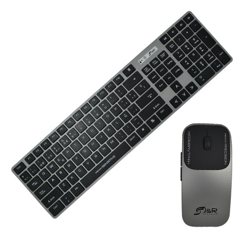Combo Teclado Y Mouse Inalambrico Jyr Empresarial | Formal Color del mouse Negro Color del teclado Negro