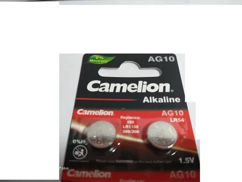 Camelion LR1130 - AG10 - D389 - SR54 - Pila Botón Alcalina 1,5 V