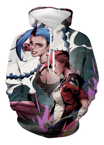 Arcano: Sudaderas De League Of Legends Disfraz De Jinx Vi