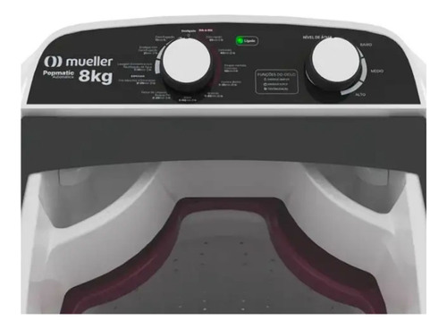 Lavarropas Automático Mueller Pop Mati 8kg 220v Color Blanco