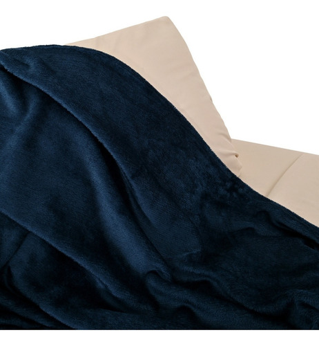 Cobija Super Suave, Cobertor Frazada Matrimonial, Premium Color Azul Petróleo Lisa Azul Petróleo