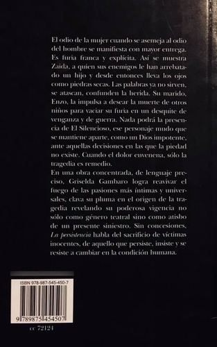 La Persistencia - Griselda Gambaro (Usado)