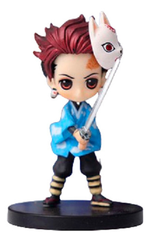 Figura Con Caja Demon Slayer - Tanjirou Kamado Con Mascara