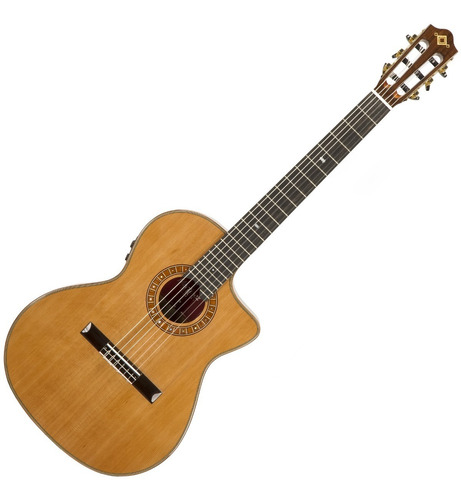 Guitarra Electroacustica Nylon Martinez Mp-14mh Cedro Profes
