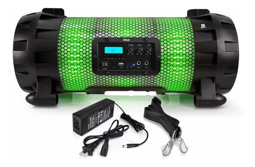 Pyle Parlante Portátil Pbmspg260l Bluetooth Usb Sdfm C/luces